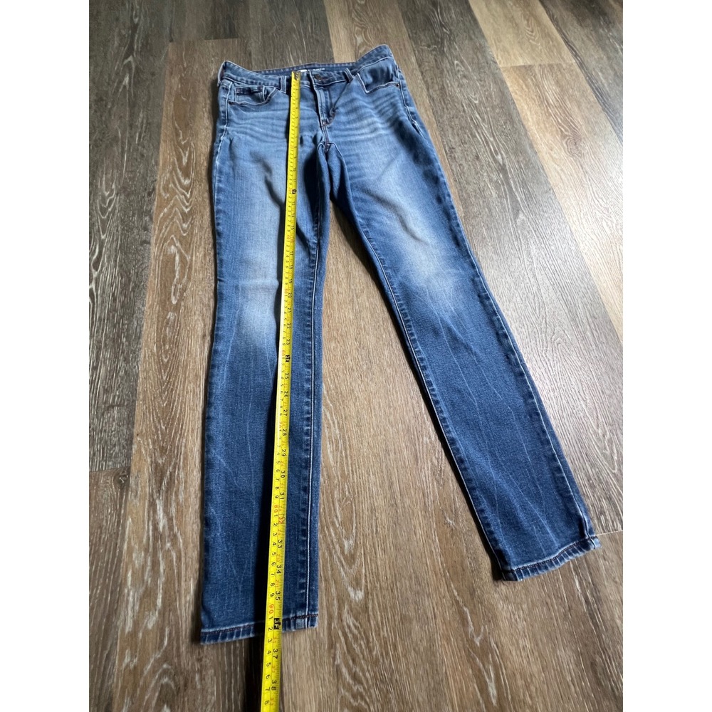 Old Navy Pop Icon Skinny Jeans Womens 6 Blue Mid Rise Stretch Denim 2140 - Picture 6 of 8